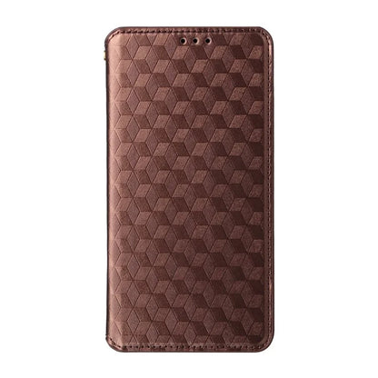 For Samsung Galaxy A06 Wallet Case Rhombus Imprinted Leather Phone Cover