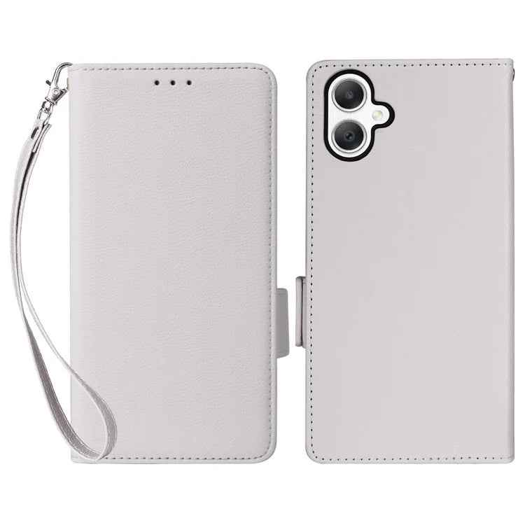 For Samsung Galaxy A06 Case Litchi Texture PU Leather Wallet Flip Phone Cover