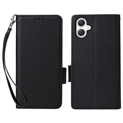 For Samsung Galaxy A06 Case Litchi Texture PU Leather Wallet Flip Phone Cover