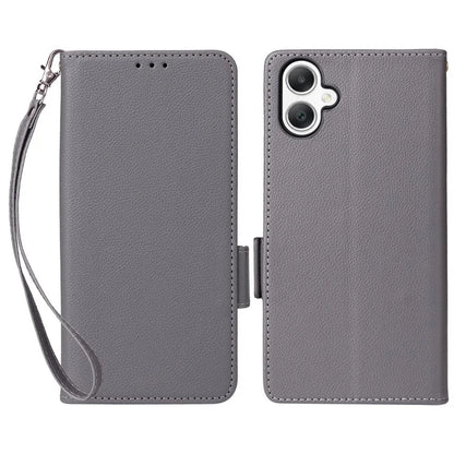 For Samsung Galaxy A06 Case Litchi Texture PU Leather Wallet Flip Phone Cover