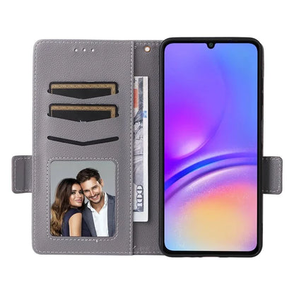 For Samsung Galaxy A06 Case Litchi Texture PU Leather Wallet Flip Phone Cover