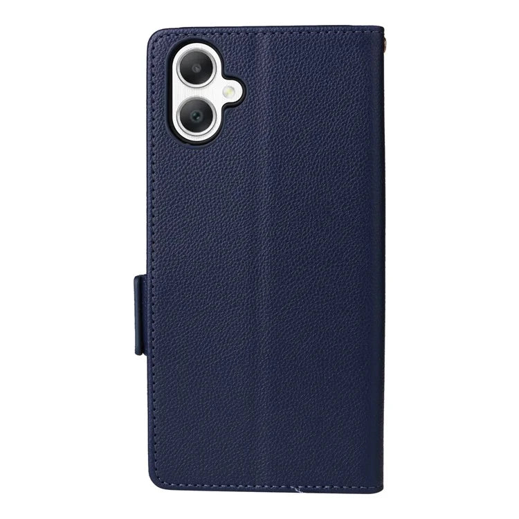 For Samsung Galaxy A06 Case Litchi Texture PU Leather Wallet Flip Phone Cover