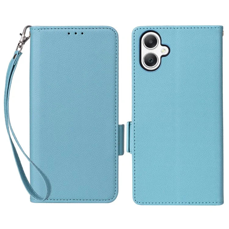 For Samsung Galaxy A06 Case Litchi Texture PU Leather Wallet Flip Phone Cover