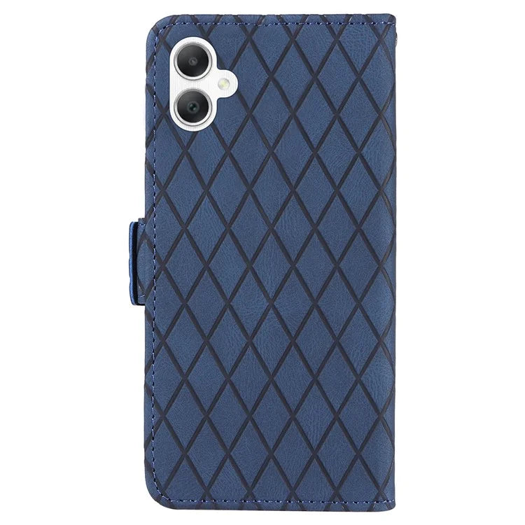 For Samsung Galaxy A06 Case Rhombus PU Leather Flip Phone Cover