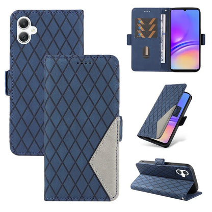 For Samsung Galaxy A06 Case Rhombus PU Leather Flip Phone Cover