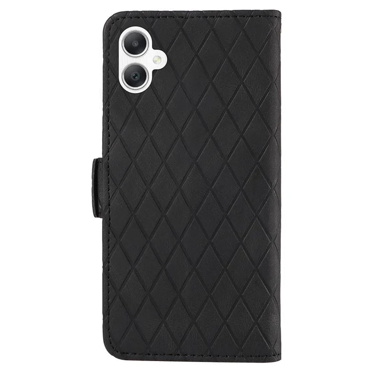 For Samsung Galaxy A06 Case Rhombus PU Leather Flip Phone Cover