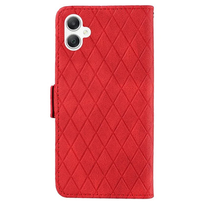For Samsung Galaxy A06 Case Rhombus PU Leather Flip Phone Cover