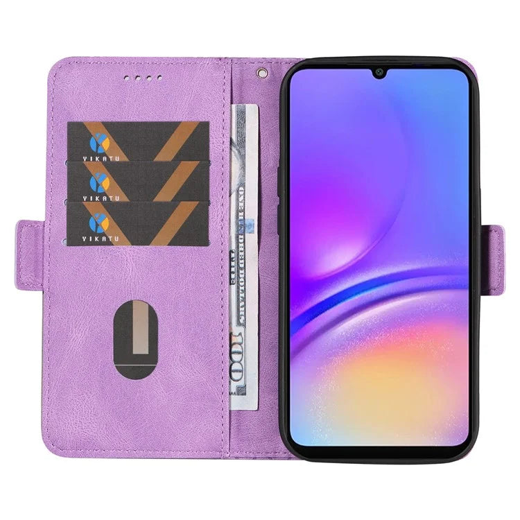 For Samsung Galaxy A06 Case Rhombus PU Leather Flip Phone Cover