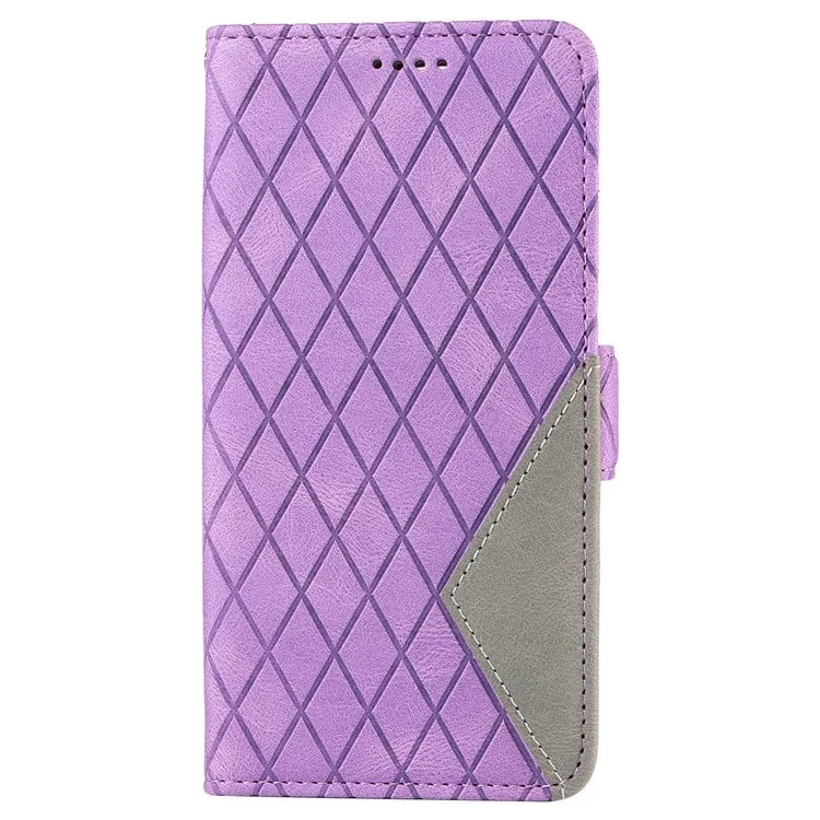 For Samsung Galaxy A06 Case Rhombus PU Leather Flip Phone Cover