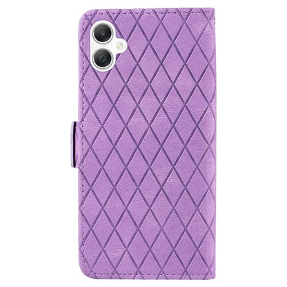 For Samsung Galaxy A06 Case Rhombus PU Leather Flip Phone Cover