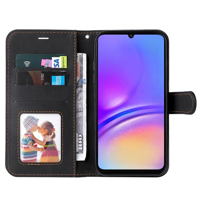For Samsung Galaxy A06 Case Flip Wallet Leather Phone Cover 3 Color Splicing