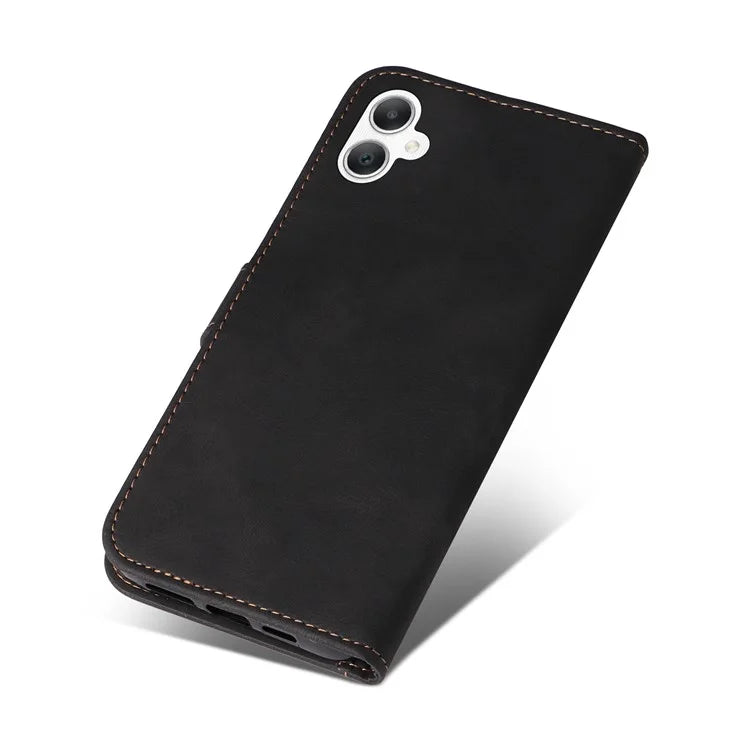 For Samsung Galaxy A06 Case Flip Wallet Leather Phone Cover 3 Color Splicing