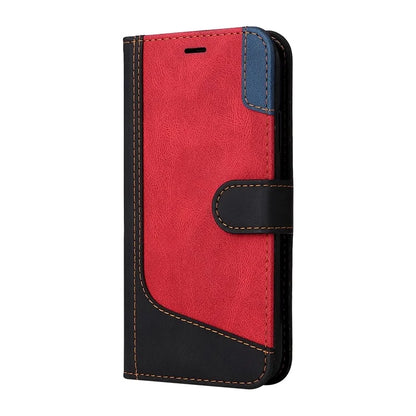 For Samsung Galaxy A06 Case Flip Wallet Leather Phone Cover 3 Color Splicing
