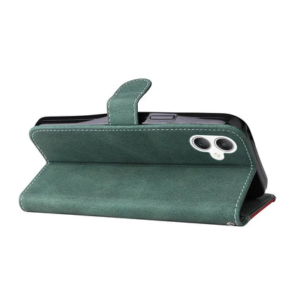 For Samsung Galaxy A06 Case Flip Wallet Leather Phone Cover 3 Color Splicing