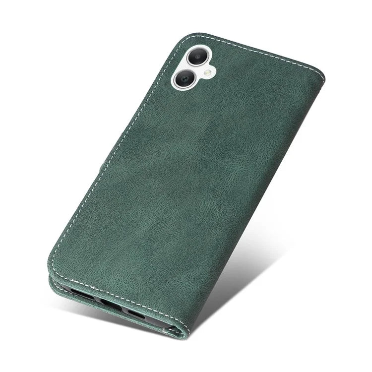 For Samsung Galaxy A06 Case Flip Wallet Leather Phone Cover 3 Color Splicing