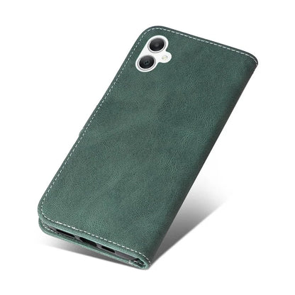 For Samsung Galaxy A06 Case Flip Wallet Leather Phone Cover 3 Color Splicing