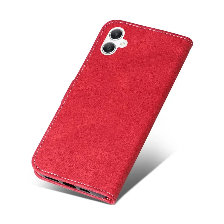 For Samsung Galaxy A06 Case Flip Wallet Leather Phone Cover 3 Color Splicing