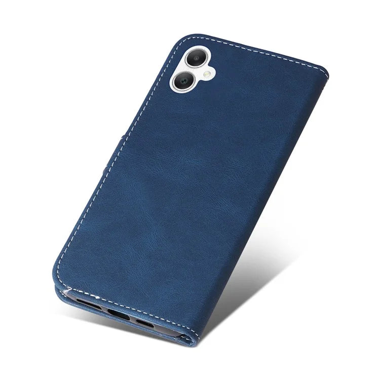 For Samsung Galaxy A06 Case Flip Wallet Leather Phone Cover 3 Color Splicing
