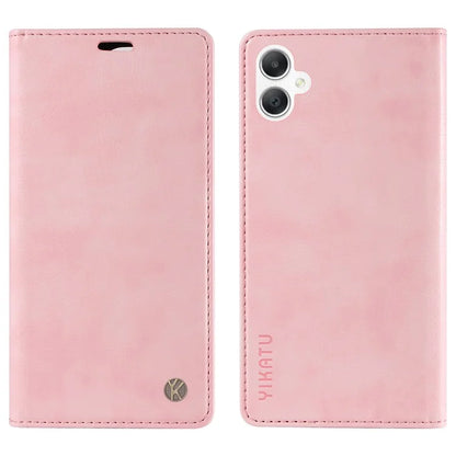 YIKATU YK-006 For Samsung Galaxy A06 Case Wallet Litchi Grain Leather Phone Cover Magnetic Auto-Absorbed