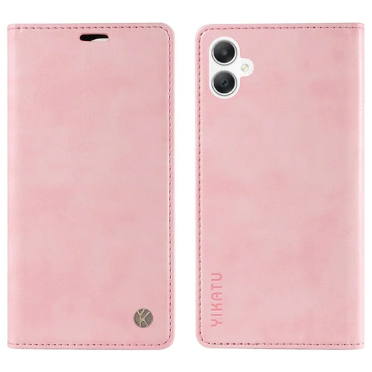 YIKATU YK-006 For Samsung Galaxy A06 Case Wallet Litchi Grain Leather Phone Cover Magnetic Auto-Absorbed
