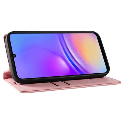 YIKATU YK-006 For Samsung Galaxy A06 Case Wallet Litchi Grain Leather Phone Cover Magnetic Auto-Absorbed