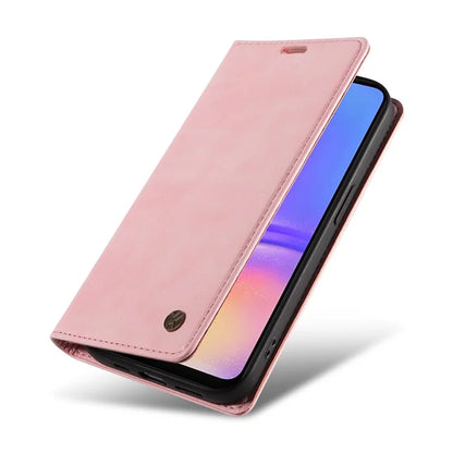 YIKATU YK-006 For Samsung Galaxy A06 Case Wallet Litchi Grain Leather Phone Cover Magnetic Auto-Absorbed