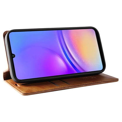 YIKATU YK-006 For Samsung Galaxy A06 Case Wallet Litchi Grain Leather Phone Cover Magnetic Auto-Absorbed