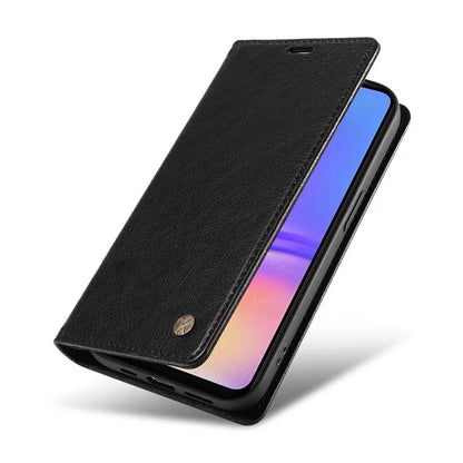 YIKATU YK-006 For Samsung Galaxy A06 Case Wallet Litchi Grain Leather Phone Cover Magnetic Auto-Absorbed