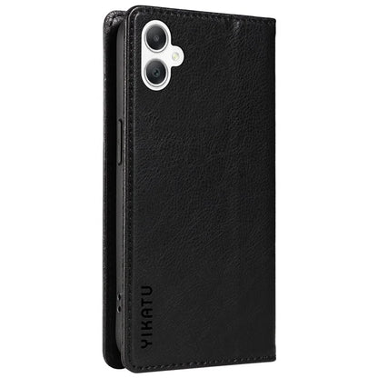 YIKATU YK-006 For Samsung Galaxy A06 Case Wallet Litchi Grain Leather Phone Cover Magnetic Auto-Absorbed