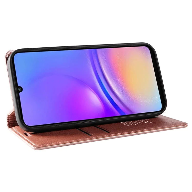 YIKATU YK-006 For Samsung Galaxy A06 Case Wallet Litchi Grain Leather Phone Cover Magnetic Auto-Absorbed