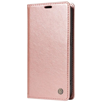 YIKATU YK-006 For Samsung Galaxy A06 Case Wallet Litchi Grain Leather Phone Cover Magnetic Auto-Absorbed