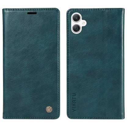 YIKATU YK-006 For Samsung Galaxy A06 Case Wallet Litchi Grain Leather Phone Cover Magnetic Auto-Absorbed