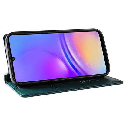 YIKATU YK-006 For Samsung Galaxy A06 Case Wallet Litchi Grain Leather Phone Cover Magnetic Auto-Absorbed