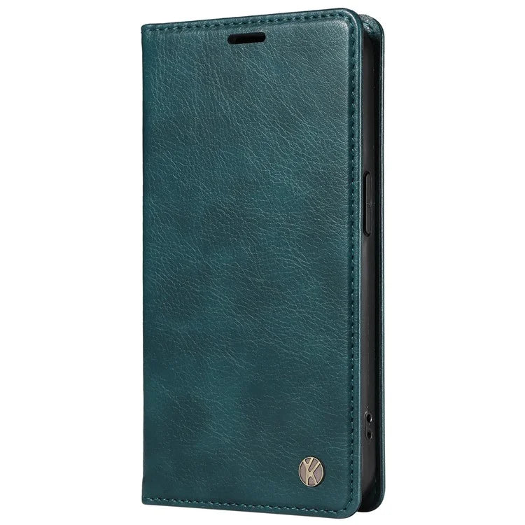 YIKATU YK-006 For Samsung Galaxy A06 Case Wallet Litchi Grain Leather Phone Cover Magnetic Auto-Absorbed