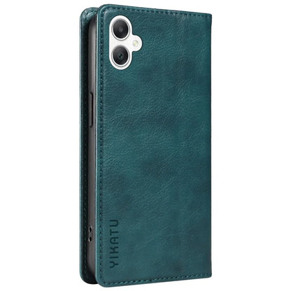 YIKATU YK-006 For Samsung Galaxy A06 Case Wallet Litchi Grain Leather Phone Cover Magnetic Auto-Absorbed