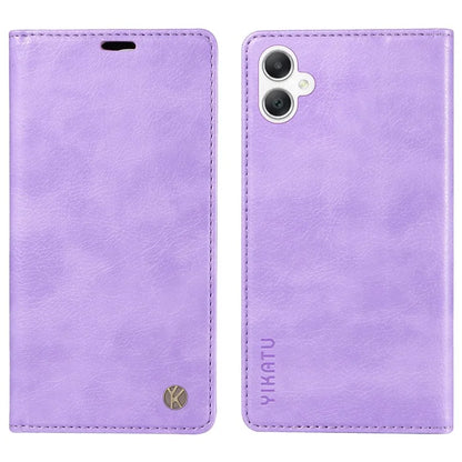 YIKATU YK-006 For Samsung Galaxy A06 Case Wallet Litchi Grain Leather Phone Cover Magnetic Auto-Absorbed