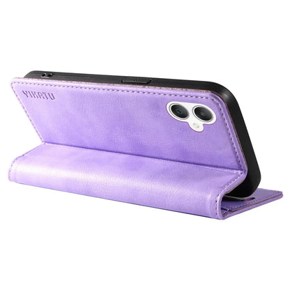YIKATU YK-006 For Samsung Galaxy A06 Case Wallet Litchi Grain Leather Phone Cover Magnetic Auto-Absorbed