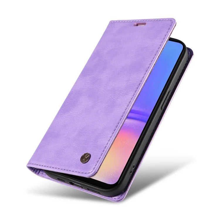 YIKATU YK-006 For Samsung Galaxy A06 Case Wallet Litchi Grain Leather Phone Cover Magnetic Auto-Absorbed