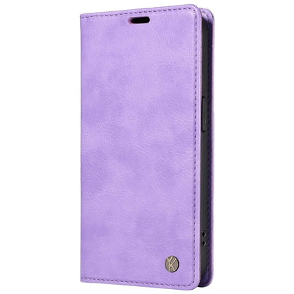 YIKATU YK-006 For Samsung Galaxy A06 Case Wallet Litchi Grain Leather Phone Cover Magnetic Auto-Absorbed