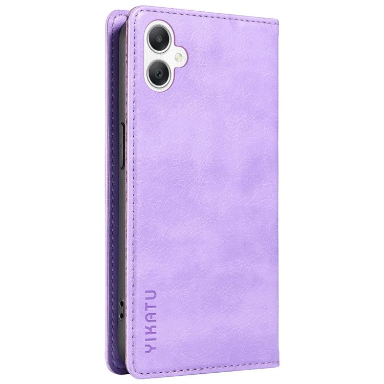 YIKATU YK-006 For Samsung Galaxy A06 Case Wallet Litchi Grain Leather Phone Cover Magnetic Auto-Absorbed