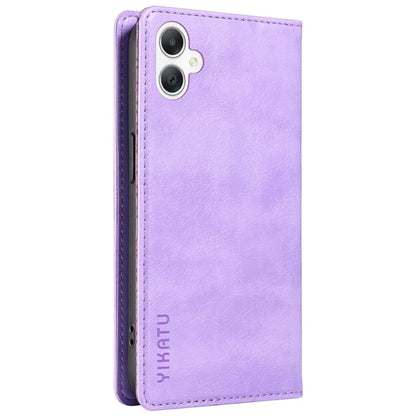 YIKATU YK-006 For Samsung Galaxy A06 Case Wallet Litchi Grain Leather Phone Cover Magnetic Auto-Absorbed