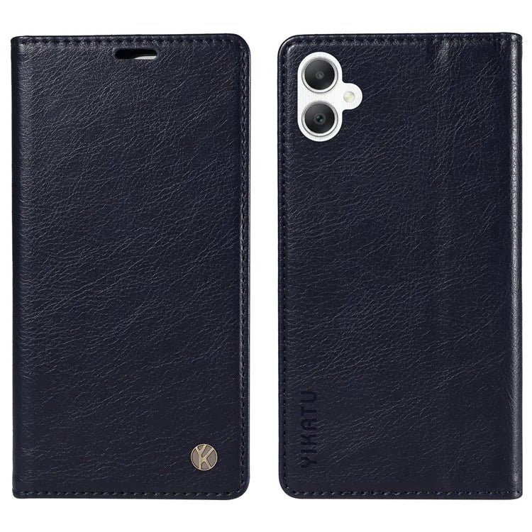 YIKATU YK-006 For Samsung Galaxy A06 Case Wallet Litchi Grain Leather Phone Cover Magnetic Auto-Absorbed