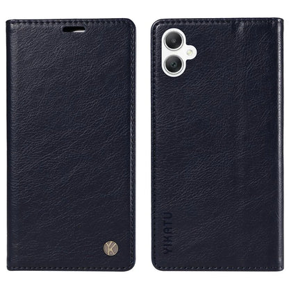 YIKATU YK-006 For Samsung Galaxy A06 Case Wallet Litchi Grain Leather Phone Cover Magnetic Auto-Absorbed