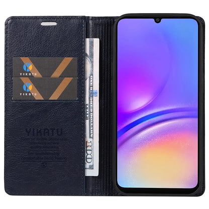 YIKATU YK-006 For Samsung Galaxy A06 Case Wallet Litchi Grain Leather Phone Cover Magnetic Auto-Absorbed
