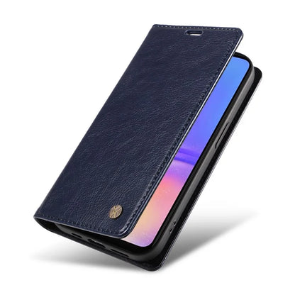 YIKATU YK-006 For Samsung Galaxy A06 Case Wallet Litchi Grain Leather Phone Cover Magnetic Auto-Absorbed
