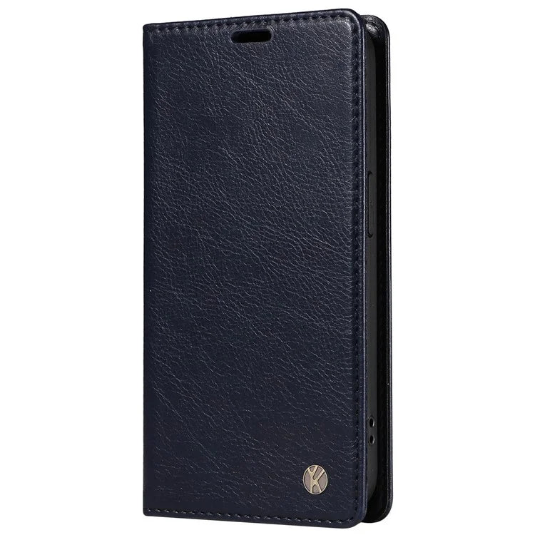 YIKATU YK-006 For Samsung Galaxy A06 Case Wallet Litchi Grain Leather Phone Cover Magnetic Auto-Absorbed