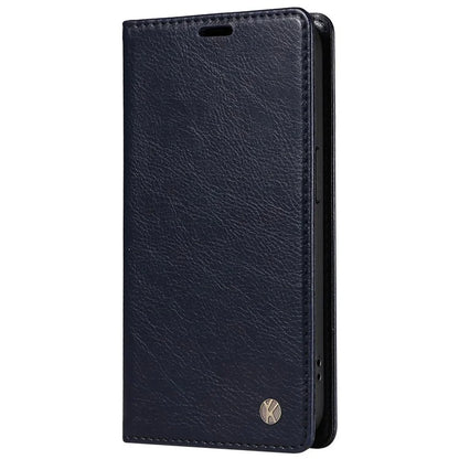 YIKATU YK-006 For Samsung Galaxy A06 Case Wallet Litchi Grain Leather Phone Cover Magnetic Auto-Absorbed