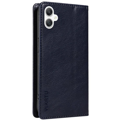 YIKATU YK-006 For Samsung Galaxy A06 Case Wallet Litchi Grain Leather Phone Cover Magnetic Auto-Absorbed