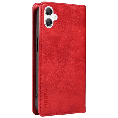 YIKATU YK-006 For Samsung Galaxy A06 Case Wallet Litchi Grain Leather Phone Cover Magnetic Auto-Absorbed