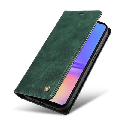 YIKATU YK-006 For Samsung Galaxy A06 Case Wallet Litchi Grain Leather Phone Cover Magnetic Auto-Absorbed